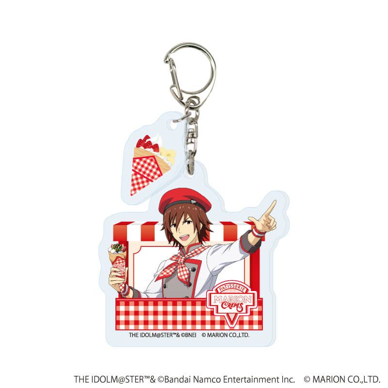 パーツ付きアクリルキーホルダー「アイドルマスター SideM」04/クレープ屋ver. コンプリートセット(全6種)(描き下ろしイラスト)