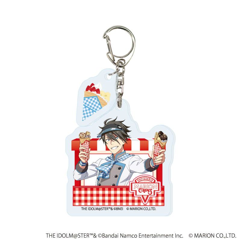 パーツ付きアクリルキーホルダー「アイドルマスター SideM」04/クレープ屋ver. コンプリートセット(全6種)(描き下ろしイラスト)
