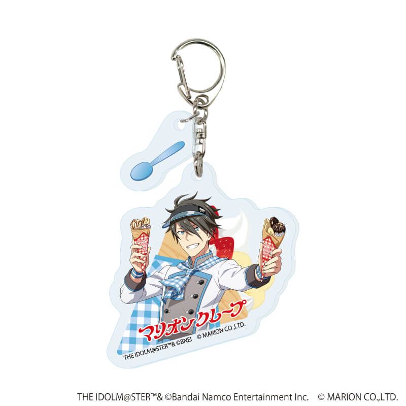 パーツ付きアクリルキーホルダー「アイドルマスター SideM」04/クレープ屋ver. コンプリートセット(全6種)(描き下ろしイラスト)