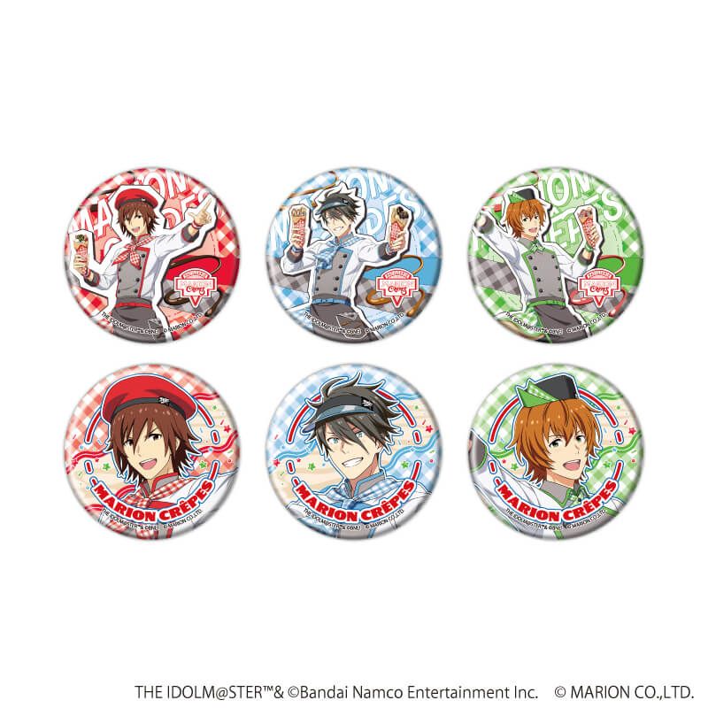 缶バッジ「アイドルマスター SideM」41/クレープ屋ver. コンプリートセット(全6種)(描き下ろしイラスト)