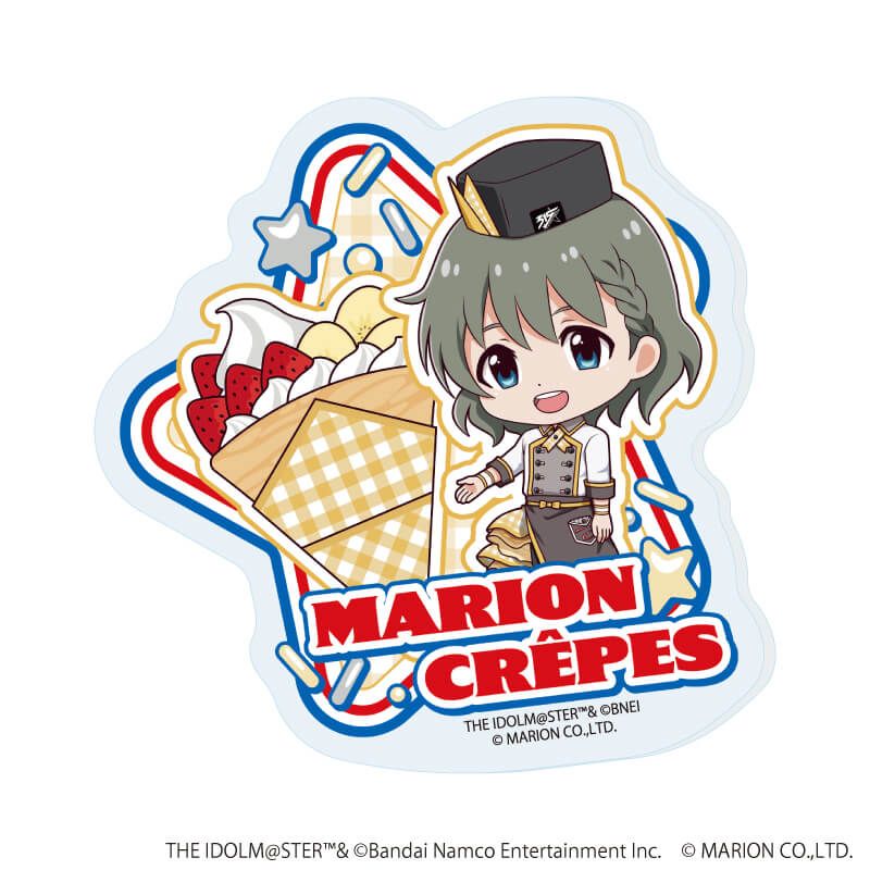 アクリルマグネット「アイドルマスター SideM」01/クレープ屋ver. トレーディング(6種)(ミニキャライラスト)