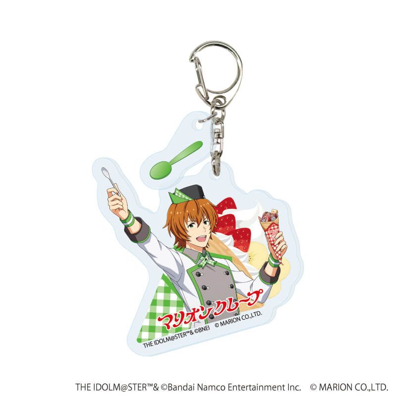 パーツ付きアクリルキーホルダー「アイドルマスター SideM」04/クレープ屋ver. トレーディング(6種)(描き下ろしイラスト)
