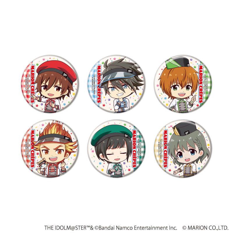 缶バッジ「アイドルマスター SideM」42/クレープ屋ver. トレーディング(6種)(ミニキャライラスト)