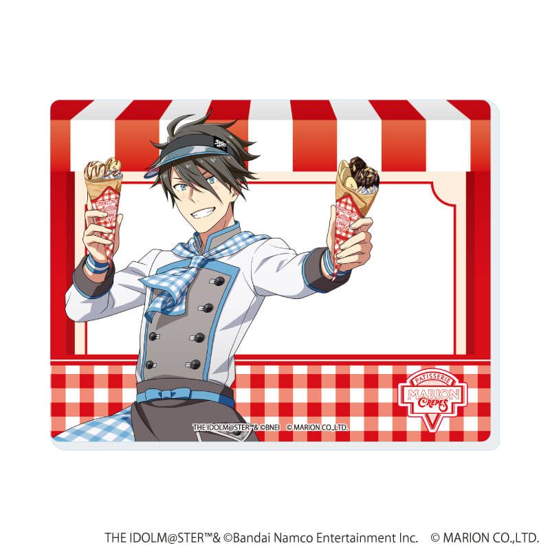 アクリルカード「アイドルマスター SideM」22/クレープ屋ver. トレーディング(6種)(描き下ろしイラスト)