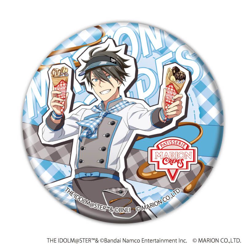 缶バッジ「アイドルマスター SideM」41/クレープ屋ver. トレーディング(6種)(描き下ろしイラスト)