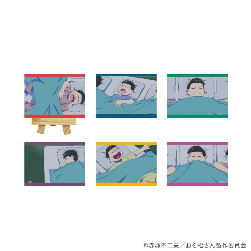 キャンバスボードミニ「おそ松さん」01/ブラインド(6種)(場面写イラスト)
