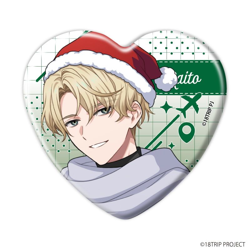 ハート型缶バッジ『18TRIP』06/コンプリートセット(全10種)(公式イラスト)