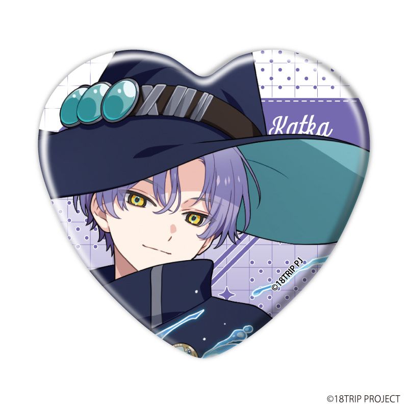 ハート型缶バッジ『18TRIP』05/ブラインド(10種)(公式イラスト)