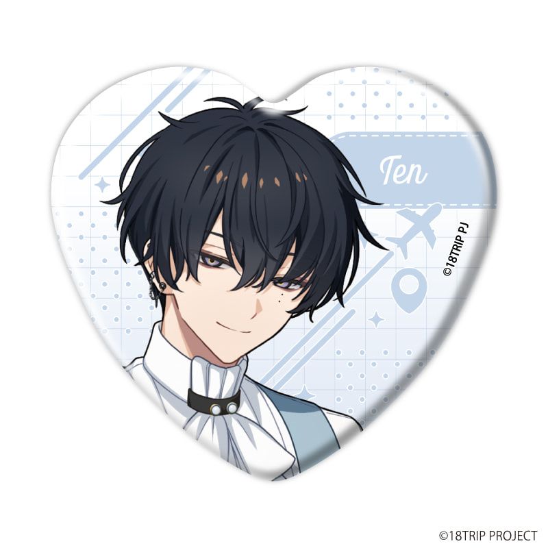 ハート型缶バッジ『18TRIP』05/ブラインド(10種)(公式イラスト)