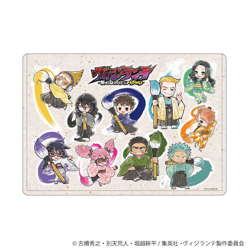 キャラクリアケース「ヴィジランテ -僕のヒーローアカデミア ILLEGALS-」08/書道ver. 集合デザイン(レトロアート)