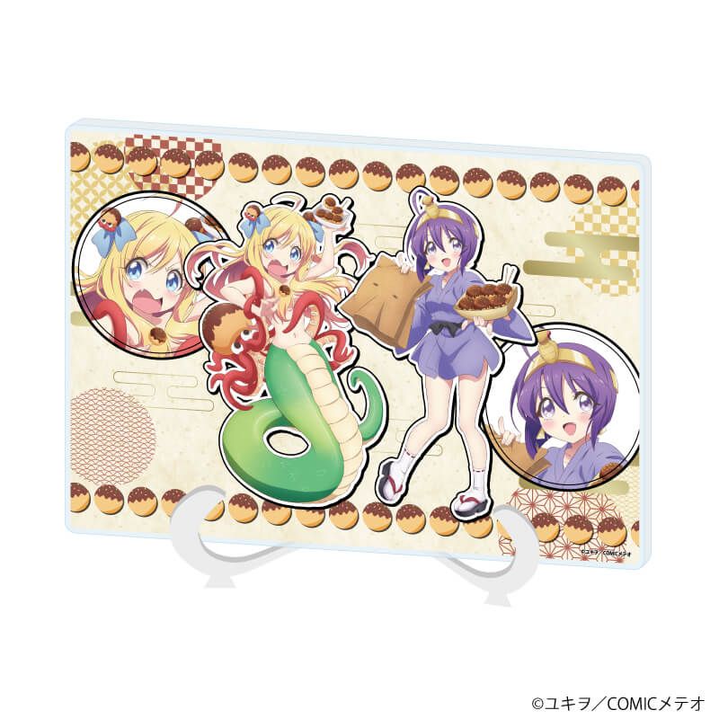 アクリルアートボード(A5サイズ)「邪神ちゃんドロップキック」04/邪神ちゃん&メデューサ ご当地ver. (描き下ろしイラスト)