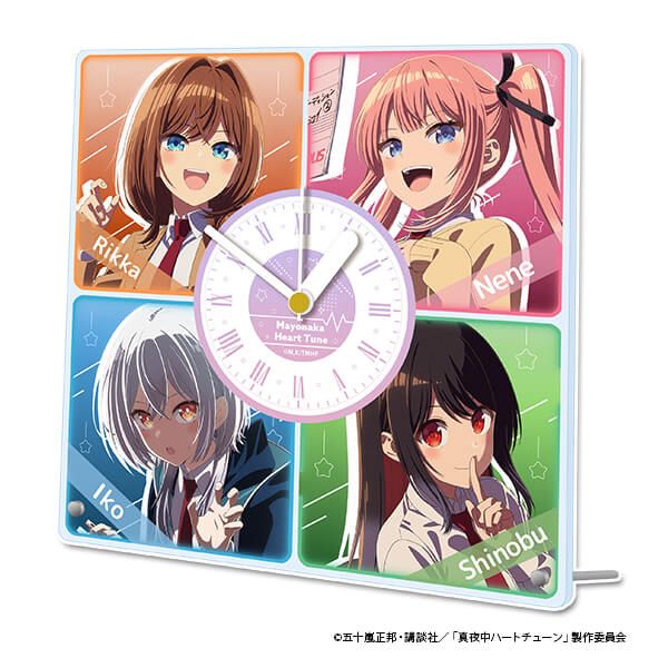 TVアニメ「真夜中ハートチューン」 アクリル置時計