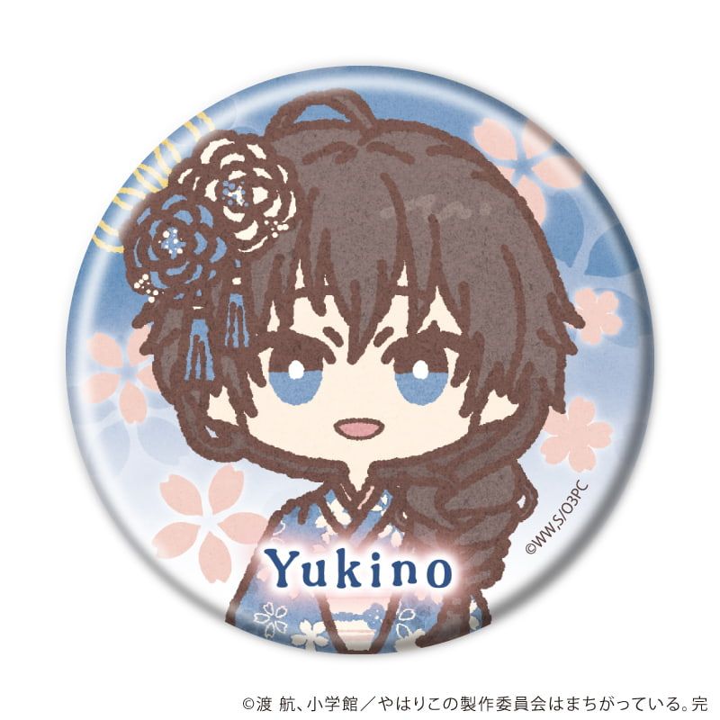 缶バッジ「やはり俺の青春ラブコメはまちがっている。完」06/花見ver. ブラインド(7種)(レトロアートイラスト)