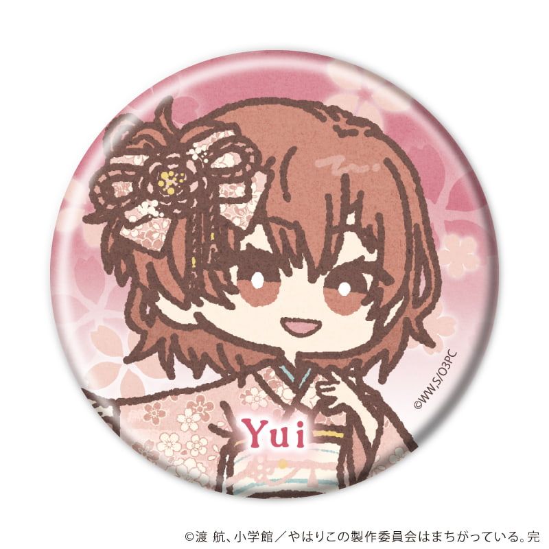 缶バッジ「やはり俺の青春ラブコメはまちがっている。完」06/花見ver. ブラインド(7種)(レトロアートイラスト)