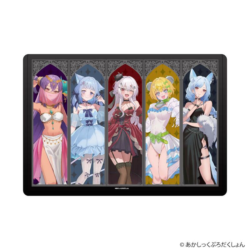 キャラクリアケース「あかしっくぷろだくしょん」01/集合デザイン ドレスver.(描き下ろしイラスト)
