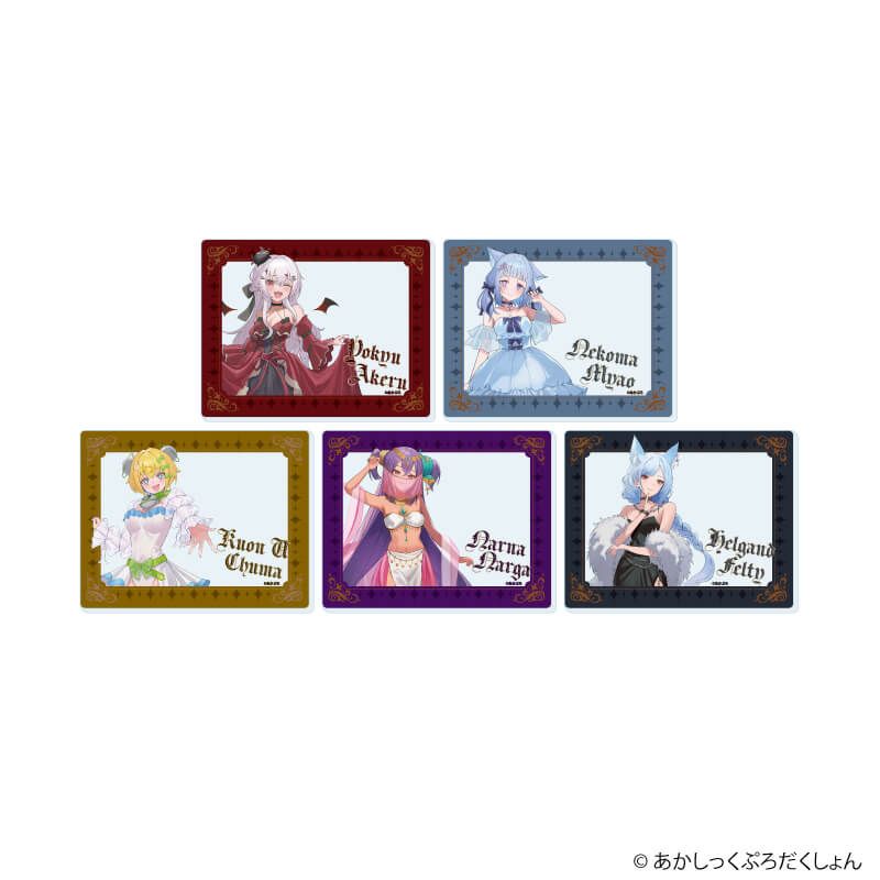 アクリルカード「あかしっくぷろだくしょん」02/ブラインド(5種)(描き下ろしイラスト)