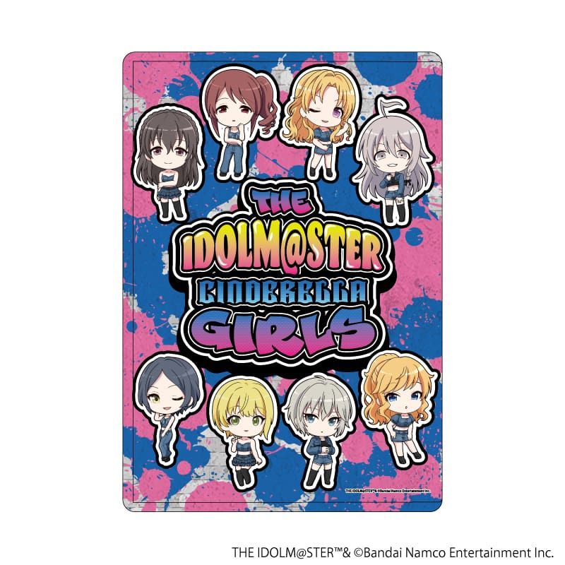 キャラクリアケース「アイドルマスター シンデレラガールズ」04/集合デザイン デニム風衣装ver.(ミニキャライラスト)