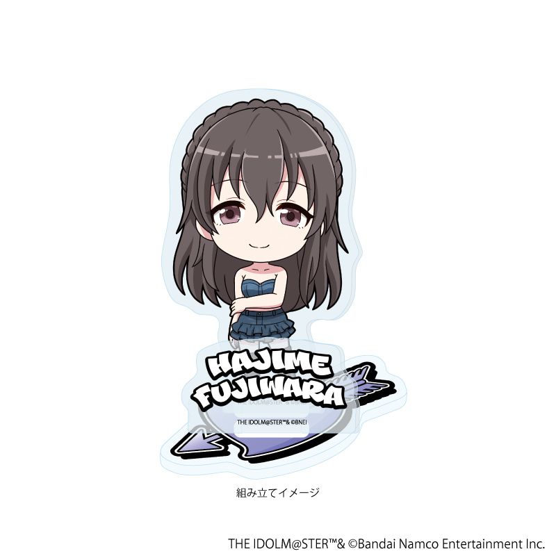 アクリルスタンドプレート「アイドルマスター シンデレラガールズ」27/藤原肇 デニム風衣装ver.(ミニキャライラスト)