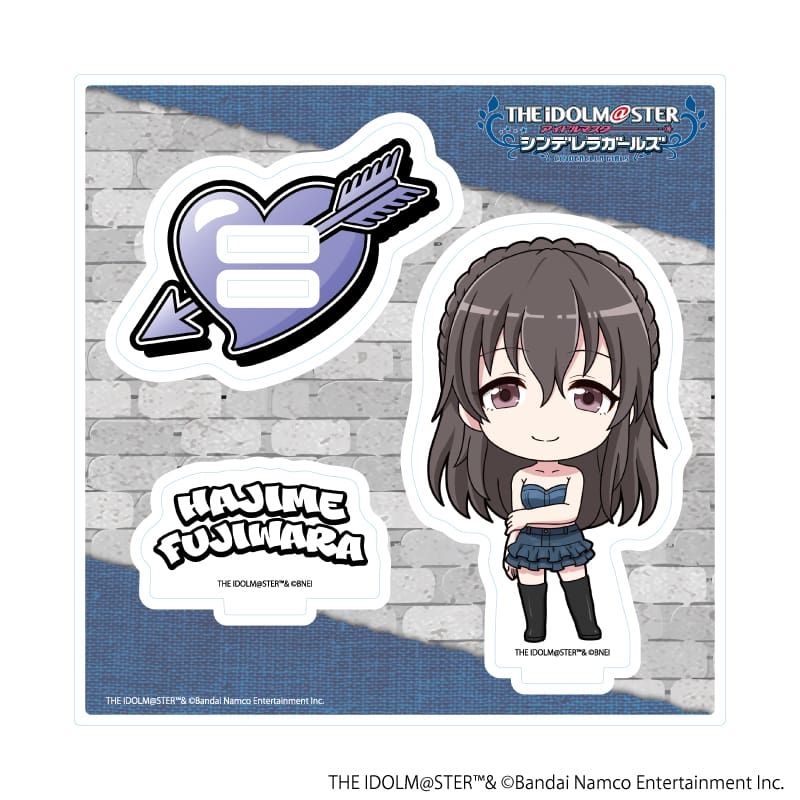 アクリルスタンドプレート「アイドルマスター シンデレラガールズ」27/藤原肇 デニム風衣装ver.(ミニキャライラスト)