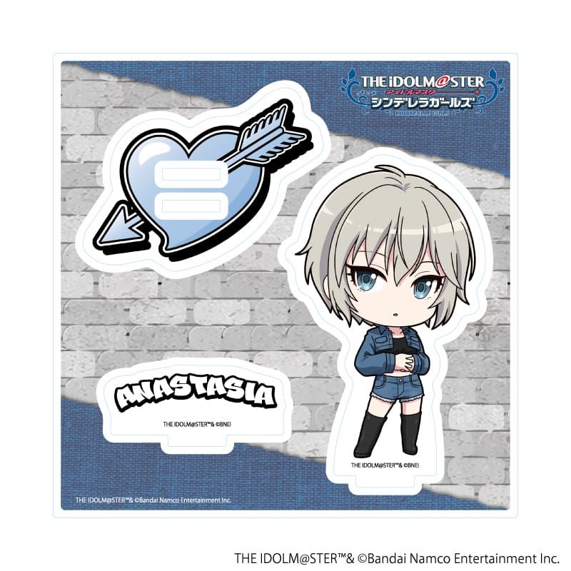 アクリルスタンドプレート「アイドルマスター シンデレラガールズ」23/アナスタシア デニム風衣装ver.(ミニキャライラスト)