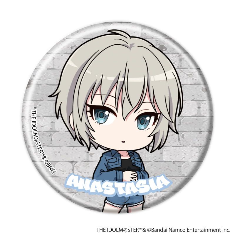 缶バッジ「アイドルマスター シンデレラガールズ」23/デニム風衣装ver. コンプリートセット(全8種)(ミニキャライラスト)