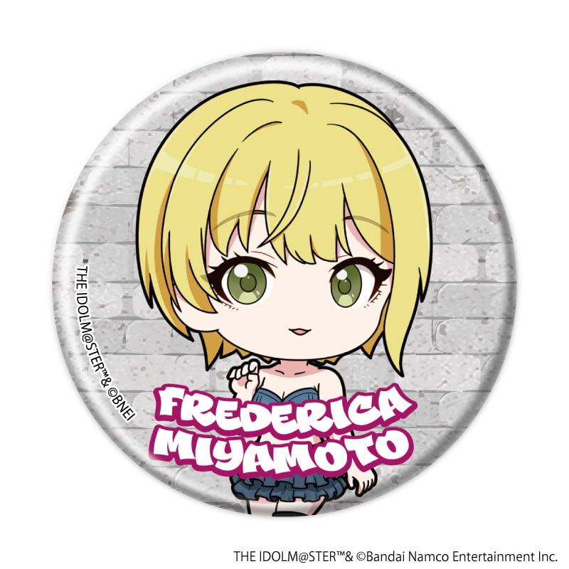 缶バッジ「アイドルマスター シンデレラガールズ」23/デニム風衣装ver. コンプリートセット(全8種)(ミニキャライラスト)