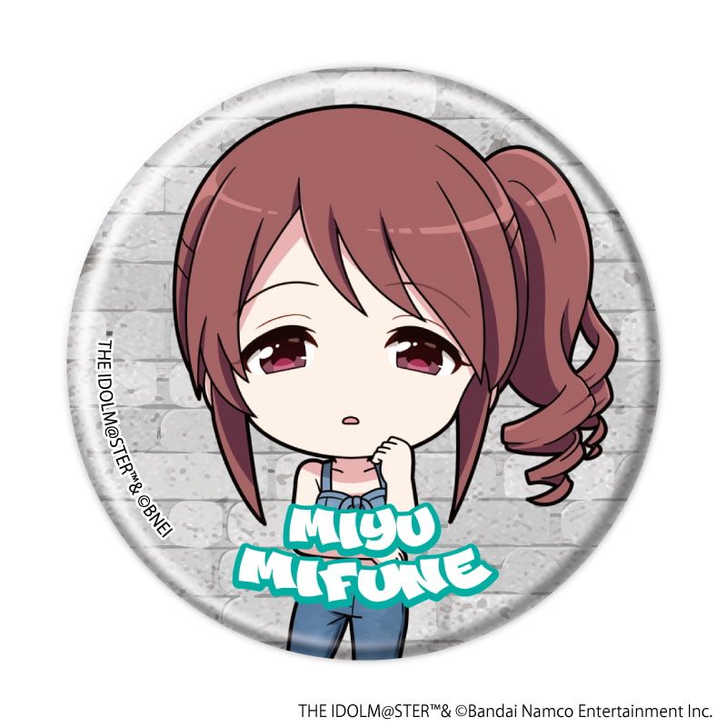 缶バッジ「アイドルマスター シンデレラガールズ」23/デニム風衣装ver. トレーディング(8種)(ミニキャライラスト)