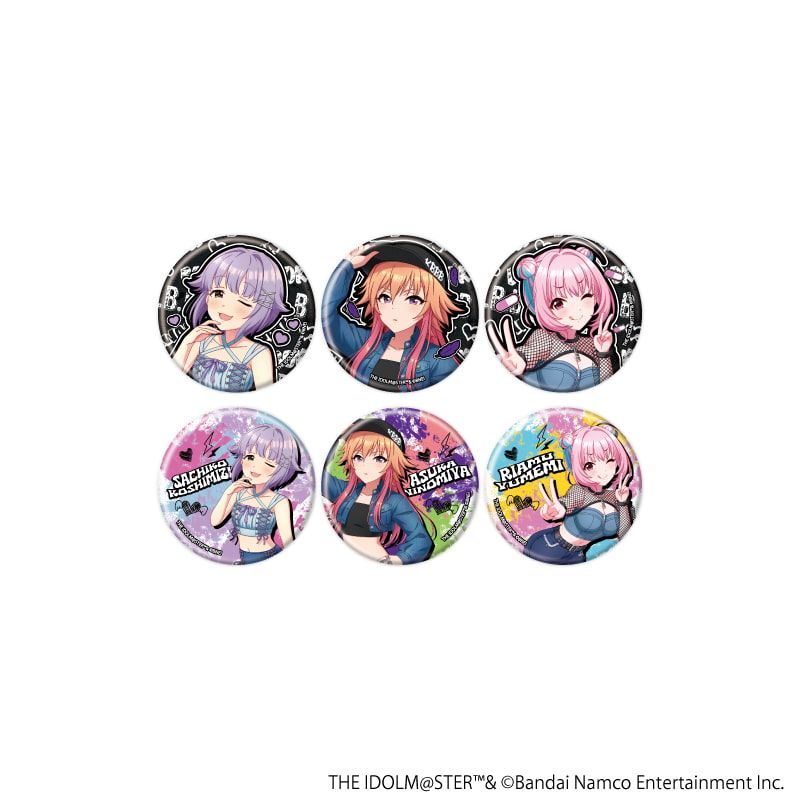 缶バッジ「アイドルマスター シンデレラガールズ」22/デニム風衣装ver. トレーディング(6種)(描き下ろしイラスト)