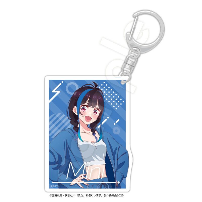 彼女、お借りします　描き下ろしアクリルキーホルダー　八重森みに　パーカーver.