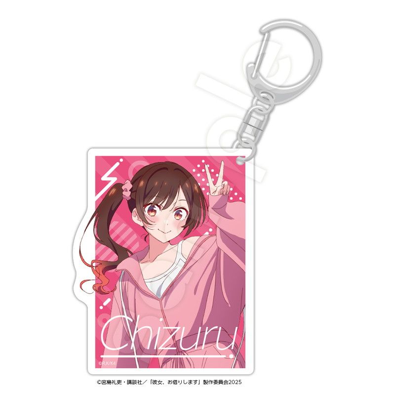 彼女、お借りします　描き下ろしアクリルキーホルダー　水原千鶴　パーカーver.