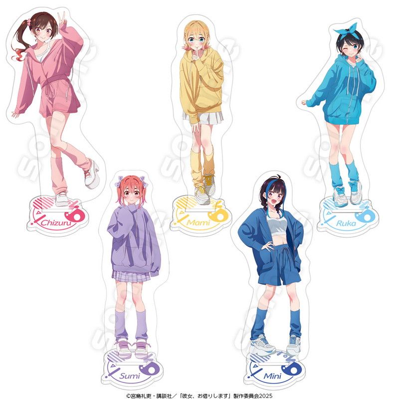 彼女、お借りします　描き下ろしアクリルスタンド　八重森みに　パーカーver.