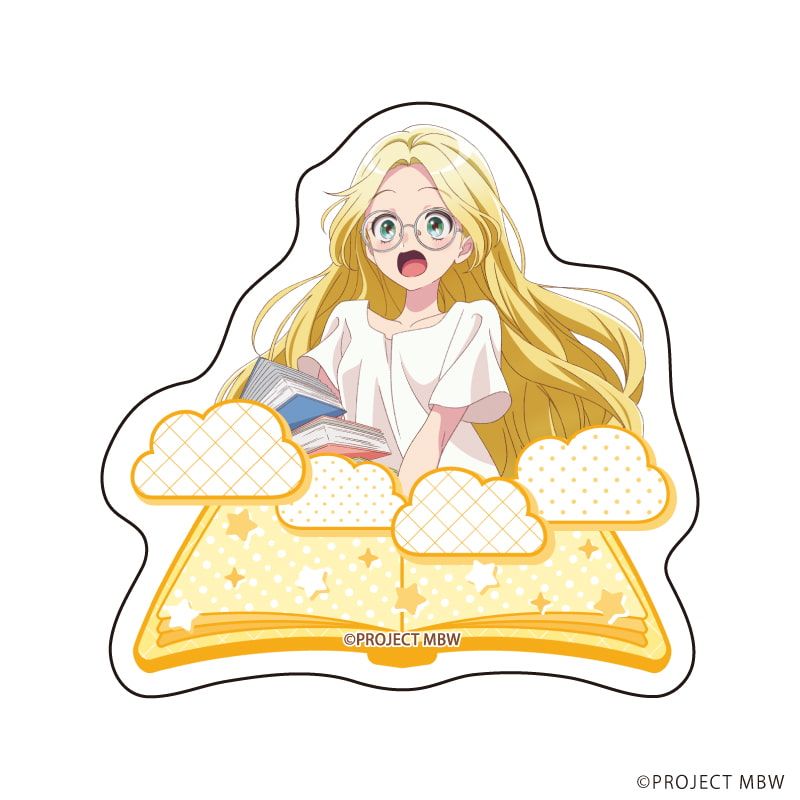 ダイカットステッカー「前橋ウィッチーズ」04/三俣チョコ 水玉ルームウェアver.(描き下ろしイラスト)