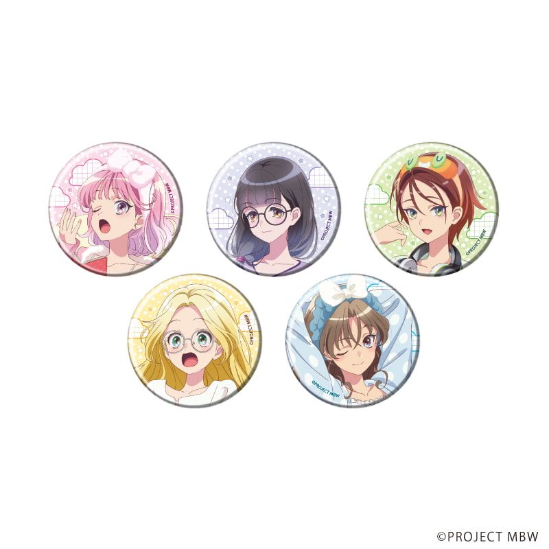 缶バッジ「前橋ウィッチーズ」05/水玉ルームウェアver. トレーディング(5種)(描き下ろしイラスト)