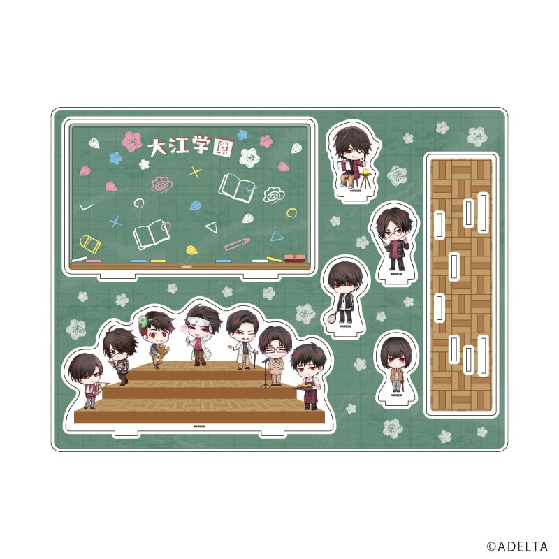 アクリルジオラマ「大穢」04/学園ver. (ミニキャライラスト)