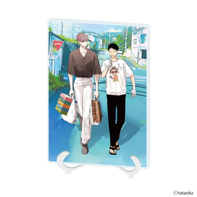 アクリルアートボード(A5サイズ)「バイトの宮川君は店長が好き」01/宮川＆店長(公式イラスト)