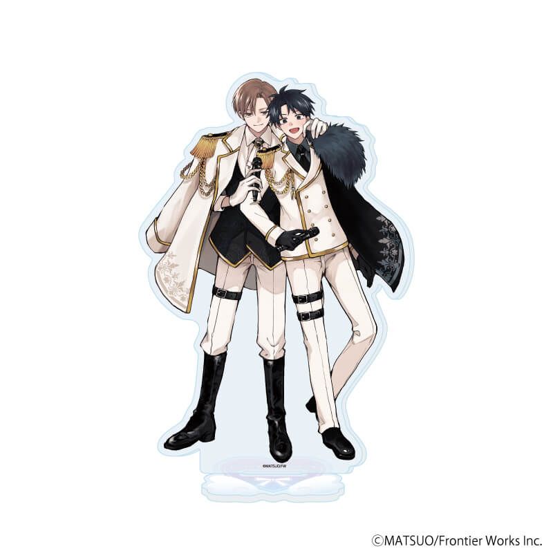 アクリルスタンド「まつお先生」01/「箱推しBLフェア～アイドルたちとのカフェタイム～」(描き下ろしイラスト)