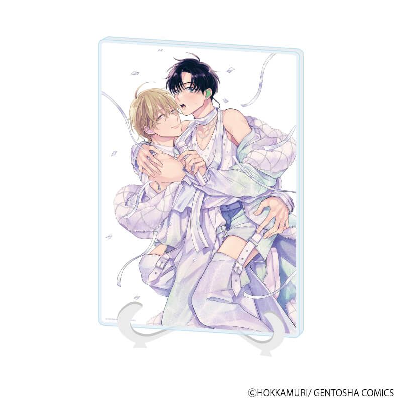 アクリルアートボード(A5サイズ)「ほっかむり先生」01/「箱推しBLフェア～アイドルたちとのカフェタイム～」(公式イラスト)