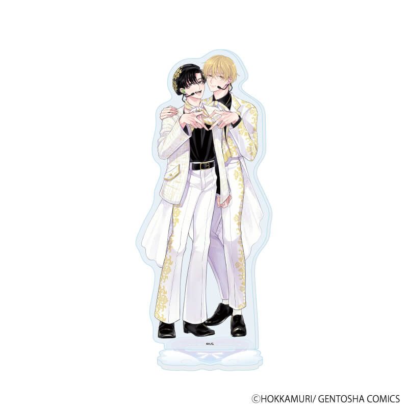 アクリルスタンド「ほっかむり先生」01/「箱推しBLフェア～アイドルたちとのカフェタイム～」(描き下ろしイラスト)