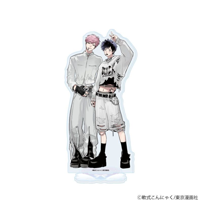 アクリルスタンド「軟式こんにゃく先生」01/「箱推しBLフェア～アイドルたちとのカフェタイム～」(描き下ろしイラスト)