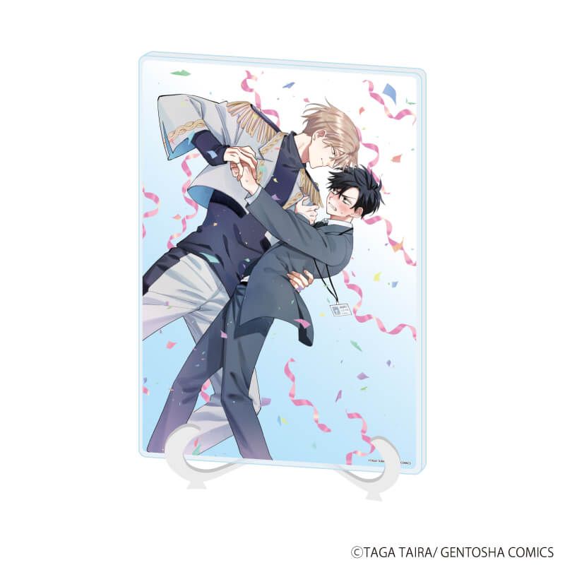 アクリルアートボード(A5サイズ)「多賀タイラ先生」01/「箱推しBLフェア～アイドルたちとのカフェタイム～」(公式イラスト)