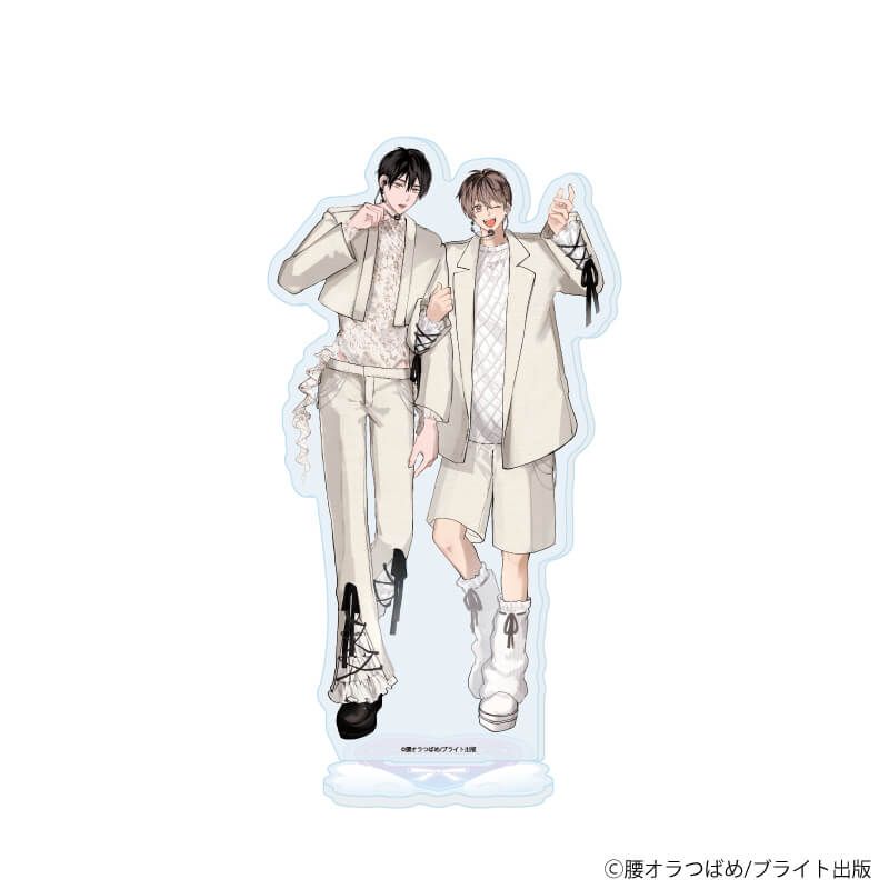 アクリルスタンド「腰オラつばめ先生」04/「箱推しBLフェア～アイドルたちとのカフェタイム～」(描き下ろしイラスト)