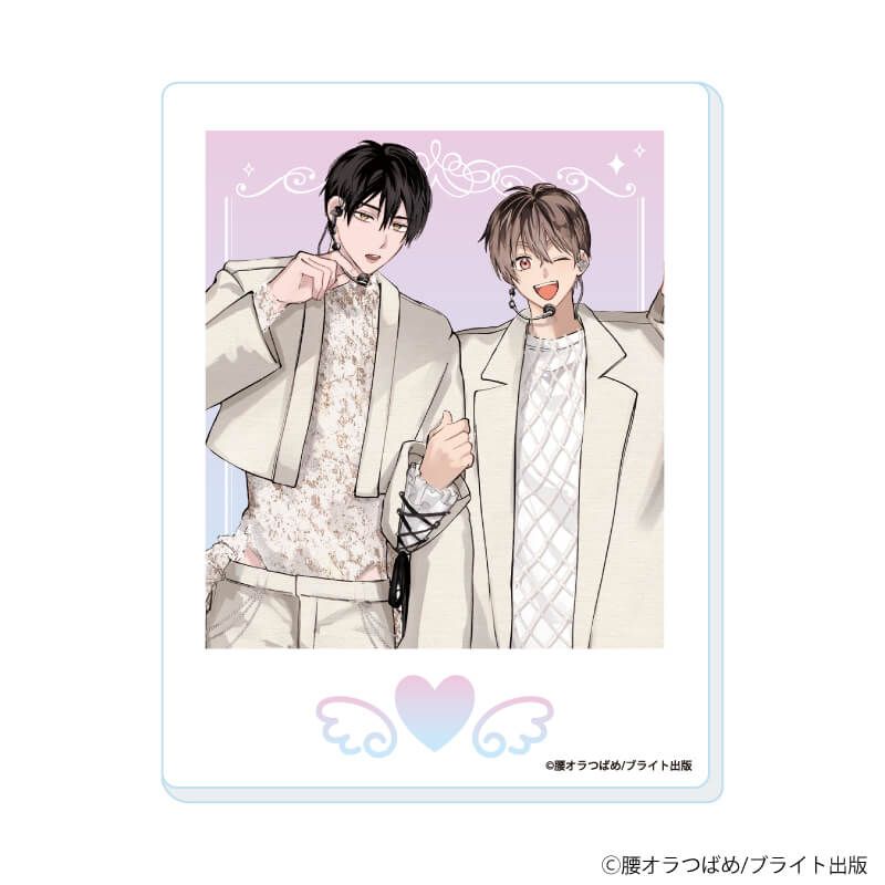 アクリルカード「箱推しBLフェア～アイドルたちとのカフェタイム～」01/コンプリートセット(全7種)(描き下ろしイラスト)