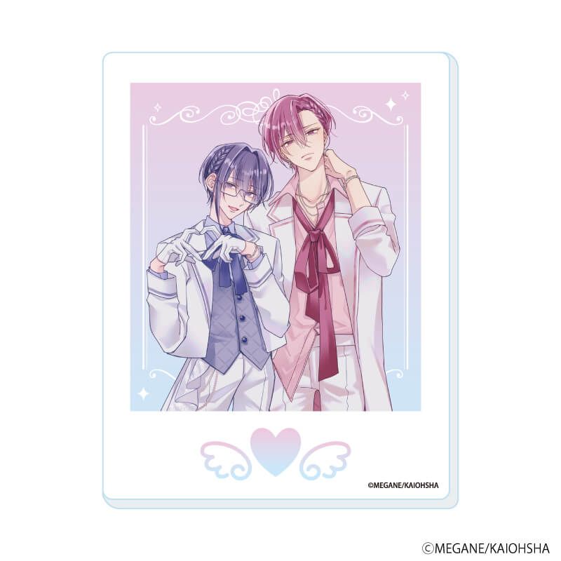 アクリルカード「箱推しBLフェア～アイドルたちとのカフェタイム～」01/コンプリートセット(全7種)(描き下ろしイラスト)