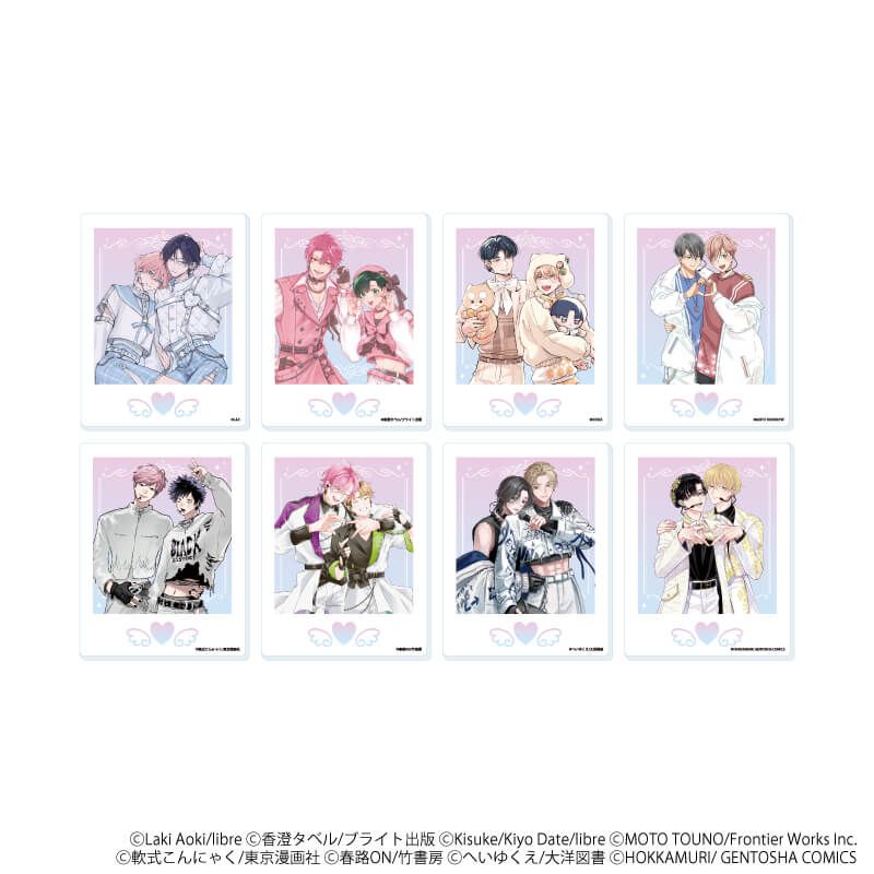 アクリルカード「箱推しBLフェア～アイドルたちとのカフェタイム～」02/ブラインド(8種)(描き下ろしイラスト)