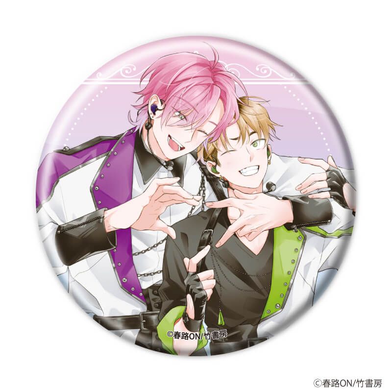 缶バッジ「箱推しBLフェア～アイドルたちとのカフェタイム～」02/ブラインド(8種)(描き下ろしイラスト)