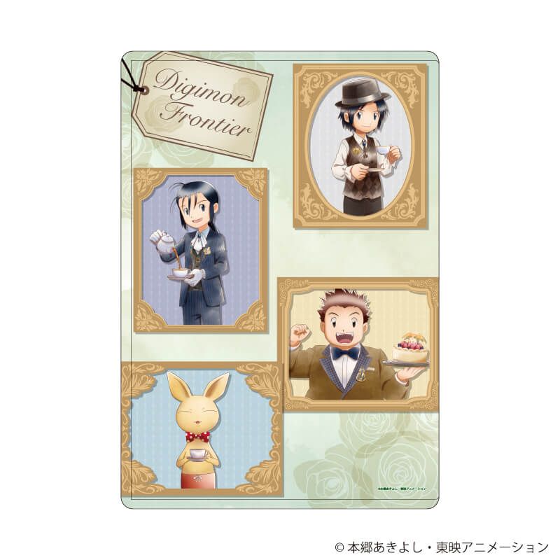 キャラクリアケース「デジモンフロンティア」06/Bデザイン お茶会ver.(描き下ろしイラスト)