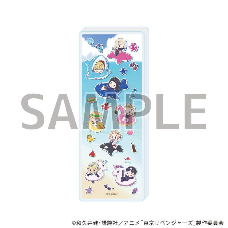 ミニアクリルブロック「TVアニメ『東京リベンジャーズ』」05/集合デザイン アニマル浮き輪ver.(グラフアートイラスト)