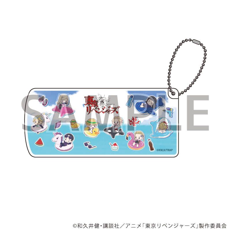 スライド式小物ケース「TVアニメ『東京リベンジャーズ』」11/集合デザイン アニマル浮き輪ver.(グラフアートイラスト)