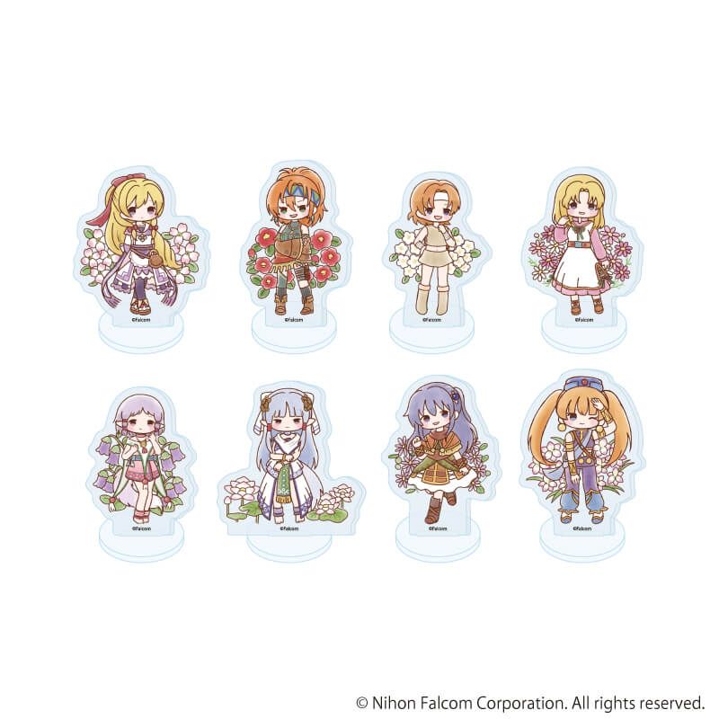 アクリルぷちスタンド「ファルコム45周年」05/コンプリートセット(全8種)(レトロアートイラスト)