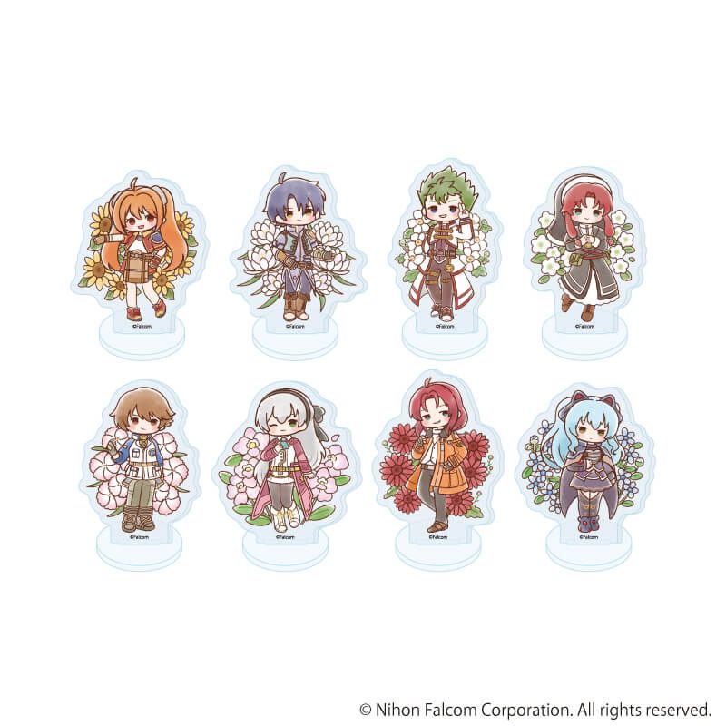 アクリルぷちスタンド「ファルコム45周年」01/コンプリートセット(全8種)(レトロアートイラスト)